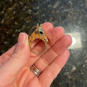 Giraffe cocktail ring